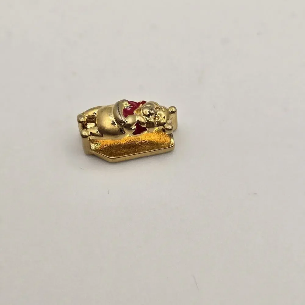 Keep Collective Disney Winnie The Pooh Gold Tone Charm Slider for Bracelet - Picture 3 of 8